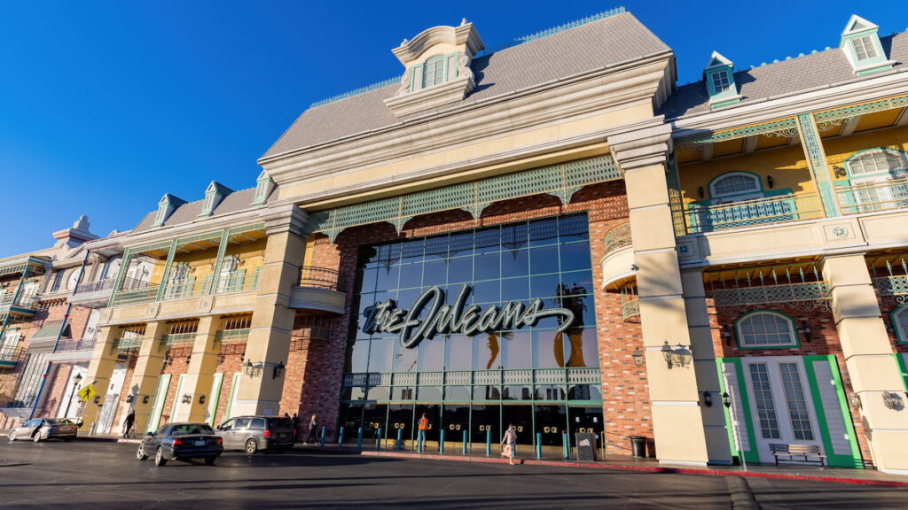 Exterior of the Orleans Casino in Las Vegas.