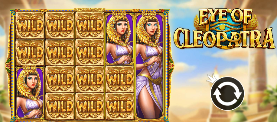 Eye of Cleopatra slot game.