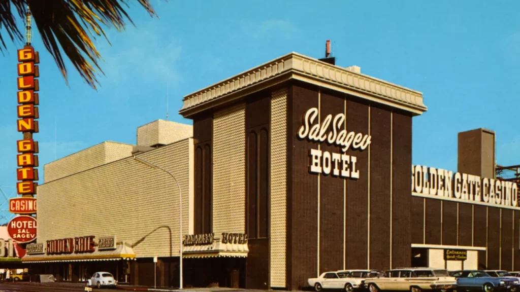 The oldest casino in Las Vegas: the Golden Gate Casino.